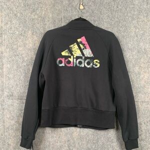 Adidas‎ Allover Print Womens Size Large Cinch Up Athletic Track Jacket NWT
